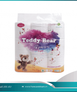 Giấy vệ sinh cuộn nhỏ Teddy Bear 9 cuộn (Gấu tím)