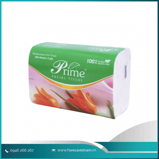 Khăn giấy rút đa năng Prime 200 tờ x 2 lớp