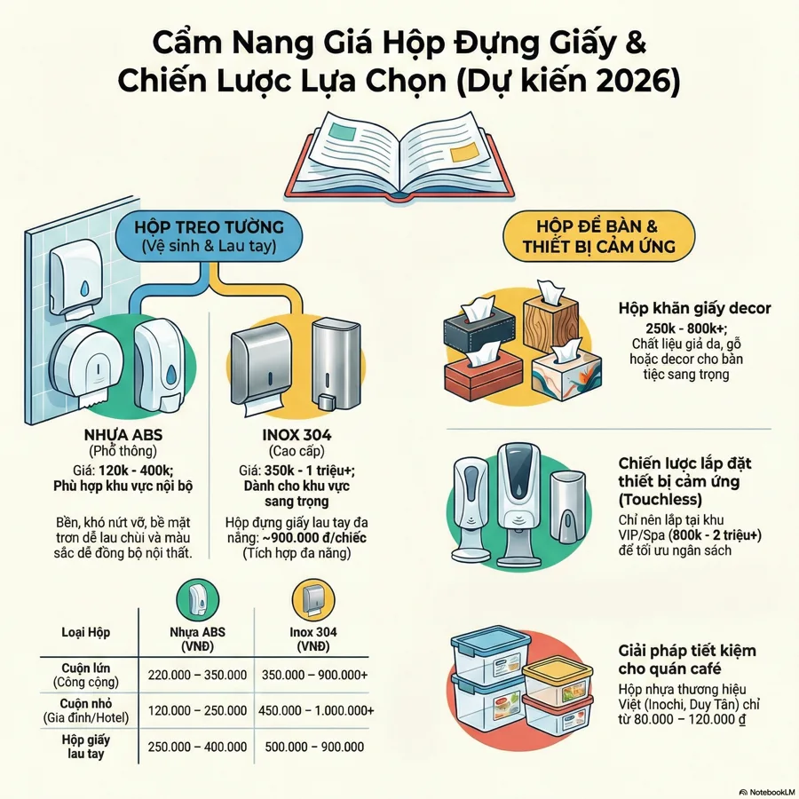Cập nhật giá hộp đựng giấy và chiến lược lựa chọn hộp phù hợp với không gian
