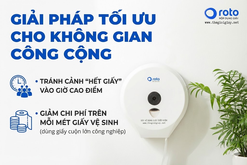 Hộp đựng giấy cuộn lớn Roto
