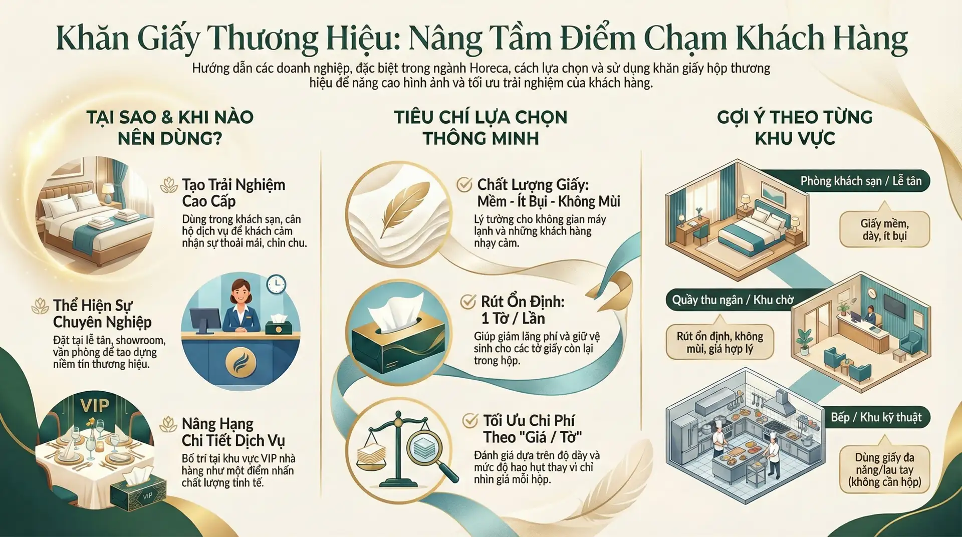 Hộp khăn giấy in logo thương hiệu