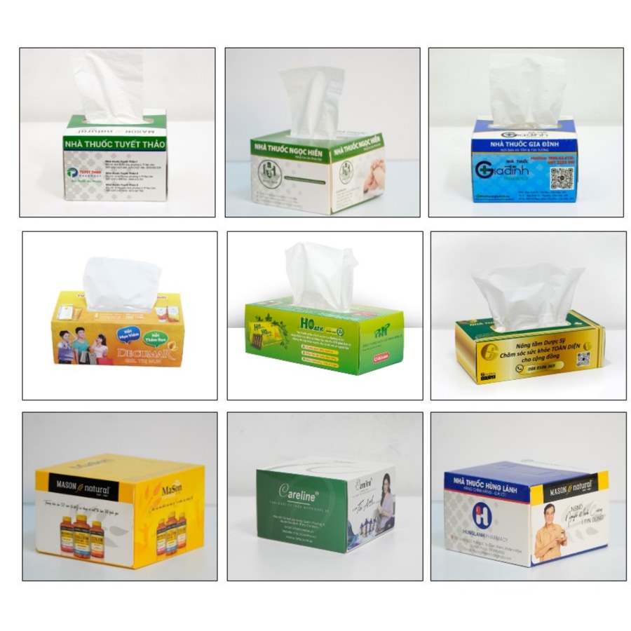 In Hộp khăn giấy giá rẻ cho công ty