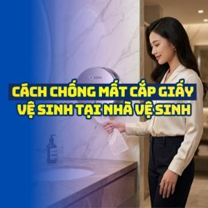 Cách chống mất cắp giấy vệ sinh triệt để tại nhà vệ sinh công cộng