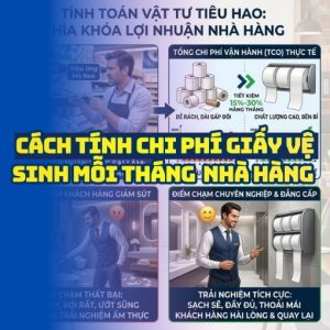 Cách tính chi phí giấy vệ sinh mỗi tháng cho nhà hàng 100 khách mỗi ngày tại Horeca Việt Nam