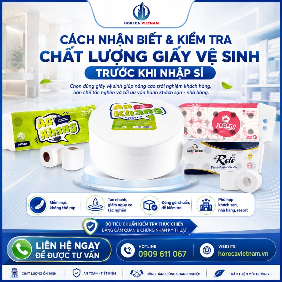 Cách nhận biết và kiểm tra chất lượng giấy vệ sinh