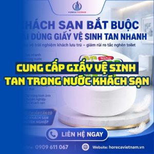 Horeca Việt Nam cung cấp giấy vệ sinh tan trong nước khách sạn giá sỉ tận xưởng giao hàng tận nơi